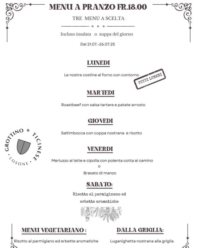 #menudelgiorno
#menupranzo